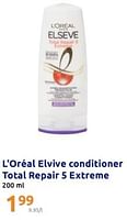 Promoties L`oréal elvive conditioner total repair 5 extreme - L'Oreal Paris - Geldig van 24/07/2024 tot 30/07/2024 bij Action