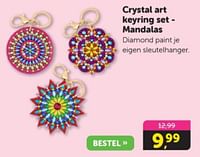 Crystal art keyring set - mandalas-Huismerk - Boekenvoordeel