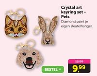 Crystal art keyring set - pets-Huismerk - Boekenvoordeel