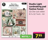 Studio light cardmaking pad festive forest-Huismerk - Boekenvoordeel