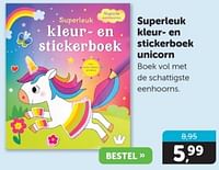 Superleuk kleur- en stickerboek unicorn-Huismerk - Boekenvoordeel