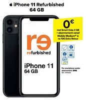 Promoties Apple iphone 11 refurbished 64 gb - Apple - Geldig van 24/07/2024 tot 05/08/2024 bij Carrefour