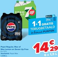 Promoties Pepsi max - Pepsi - Geldig van 24/07/2024 tot 05/08/2024 bij Carrefour