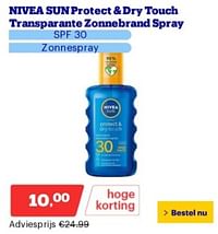 Nivea sun protect + dry touch transparante zonnebrand spray-Nivea