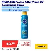 Nivea sun protect + dry touch uv- zonnebrand spray-Nivea