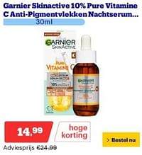 Garnier skinactive 10% pure vitamine anti-pigmentvlekken nachtserum-Garnier