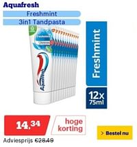 Aquafresh freehmint 3in1 tandpasta-Aquafresh