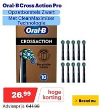 Oral-b cross action pro opzetborstels zwart-Oral-B