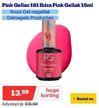 Pink gellac 161 ibiza roze gel nagellak-Pink Gellac