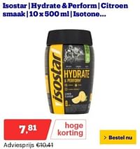 Isostar hydrate + perform citroen smaak-Isostar