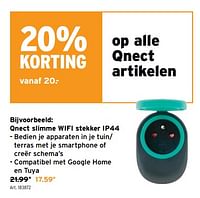 Qnect slimme wifi stekker ip44-Qnect