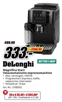 Delonghi magnifica start volautomatische espressomachine-Delonghi