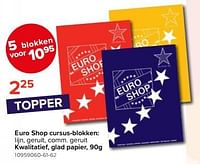 Euro shop cursus-blokken-Huismerk - Euroshop