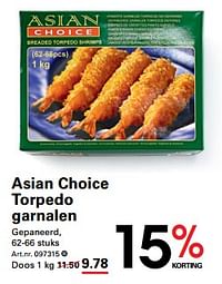 Asian choice torpedo garnalen gepaneerd-Asian Choice