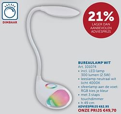 Bureaulamp wit