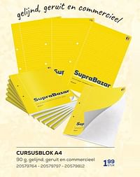 Cursusblok a4-Huismerk - Supra Bazar