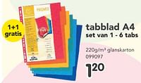 Tabblad a4-Exacompta