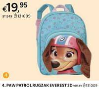 Paw patrol rugzak everest 3d-PAW  PATROL