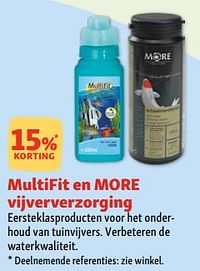 Multifit en more vijververzorging 15% korting-Multifit