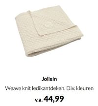 Jollein weave knit ledikantdeken-Jollein