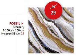 FOSSIL Schilderij