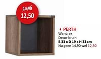 PERTH Wandrek decor bruin-Huismerk - Weba