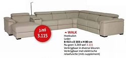 WALK Hoeksalon leder