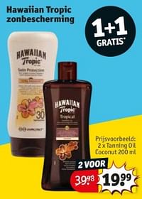 Hawaiian tropic zonbescherming tanning oil coconut-Hawaiian tropic