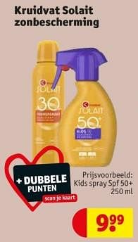 Kruidvat solait zonbescherming kids spray spf 50+-Huismerk - Kruidvat