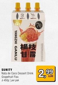 Sunity nata de coco dessert drink grapefruit flav-Sunity