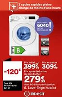 Promotions Lave-linge hublot indesit mtwe91295wfr - Indesit - Valide de 27/08/2024 à 30/09/2024 chez But