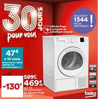 Promotions Sèche-linge hublot beko slp102w3 - Beko - Valide de 27/08/2024 à 30/09/2024 chez But