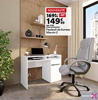 Promotions Fauteuil de bureau marvin 2 - Produit Maison - But - Valide de 28/08/2024 à 02/12/2024 chez But