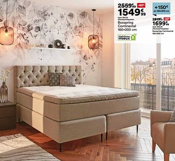 Promotions Boxspring continental - Produit Maison - But - Valide de 28/08/2024 à 02/12/2024 chez But