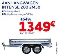 Aanhangwagen intense 200 2m50-Norauto