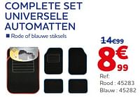 Complete set universele automatten-Huismerk - Auto 5 