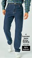 Promoties 5-pocket- jeans - Huismerk - Damart - Geldig van 26/08/2024 tot 15/12/2024 bij Damart