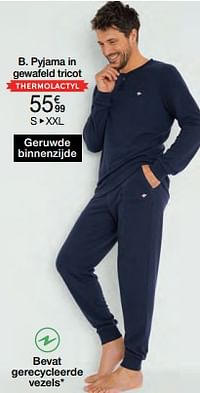 Pyjama in gewafeld tricot-Huismerk - Damart