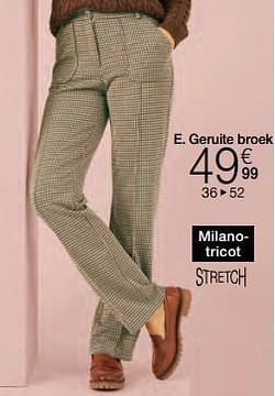 Geruite broek