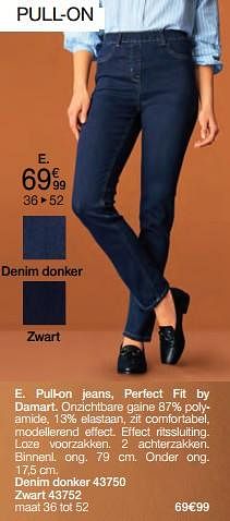 Promoties Pull-on jeans, perfect fit by damart - Huismerk - Damart - Geldig van 26/08/2024 tot 15/12/2024 bij Damart