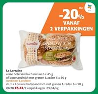 La lorraine botersandwich met granen + zaden-La Lorraine