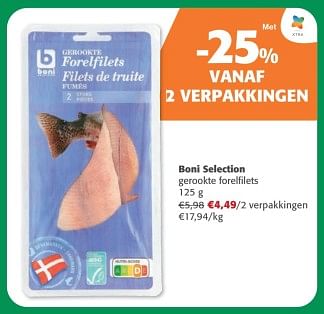 Promoties Boni selection gerookte forelfilets - Boni - Geldig van 29/08/2024 tot 09/11/2024 bij CoMarkt