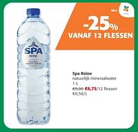 Spa reine natuurlijk mineraalwater-Spa