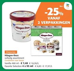 Häagen-dazs volledig assortiment