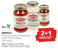 Basilico saus-Bertolli