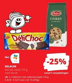 Biscuits délichoc met melkchocolade