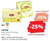 Lipton thee yellow label-Lipton