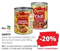 Ravioli met puur rundsviees-Zapetti