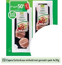 Capra geitenkaas omhuld met gerookt spek-Capra