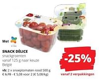 Snack délice snoeptomaten rood-Huismerk - CoMarkt